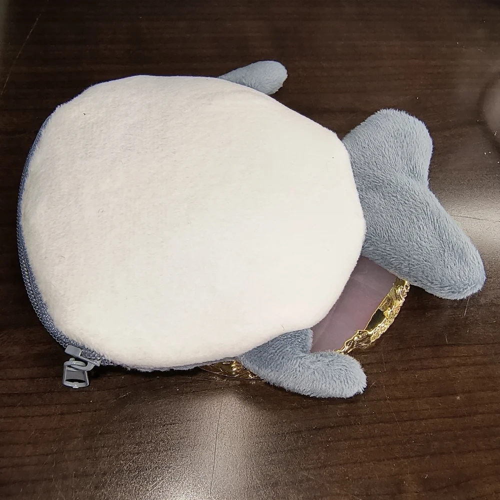 Blue Fish Plush Toy Coin Purse Bag Cute